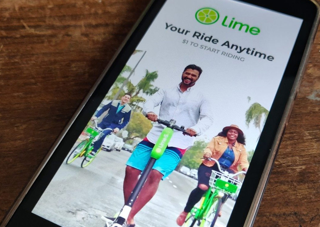 ثبت 6 میلیون سفر با اسکوتر دوچرخه Lime