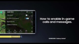 چگونگی فعال تماس پیام بازی موبایل Galaxy Note 9
