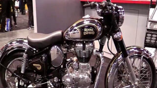 موتور سیکلت Royal Enfield Classic 500 Chrome همایش 2017 میلان