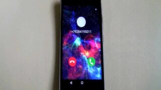 صفحه نمایش تلفن همراه Android تماس ورودی