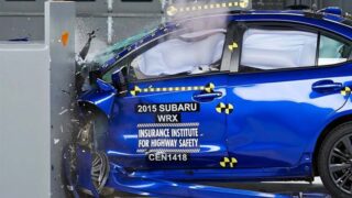 تست تصادف IIHS خودرو 2015 Subaru WRX