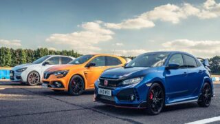 مسابقه خودرو Honda Civic Type R Hyundai i30N Renault Megane RS Cup 280