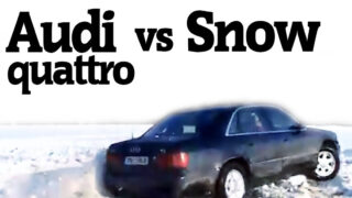 اتومبیل Audi Quattro عاشق برف