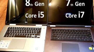 مقایسه عملکرد لپتاپ Core i5 هشتم و لپ تاپ Core i7 هفتم