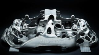 کولیس ترمز تیتانیوم خودرو بوگاتی Chiron پرینتر 3D تولید