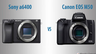 مقایسه دوربین Sony a6400 Canon EOS M50