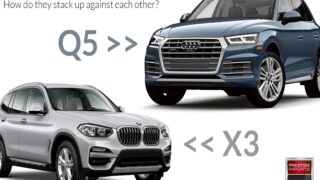 مقایسه تست رانندگی خودرو بی ام و X3 و Audi Q5