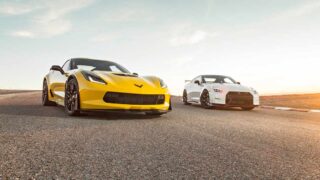 مسابقه ماشین Corvette Z06 و Nissan GT-R  