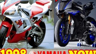 تحول پیشرفت موتورسیکلت یاماها YZF-R1 1998 2019