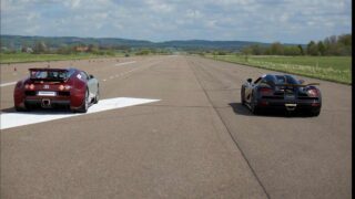 مسابقه ماشین کوئنیگزگ Agera S و بوگاتی ویرون