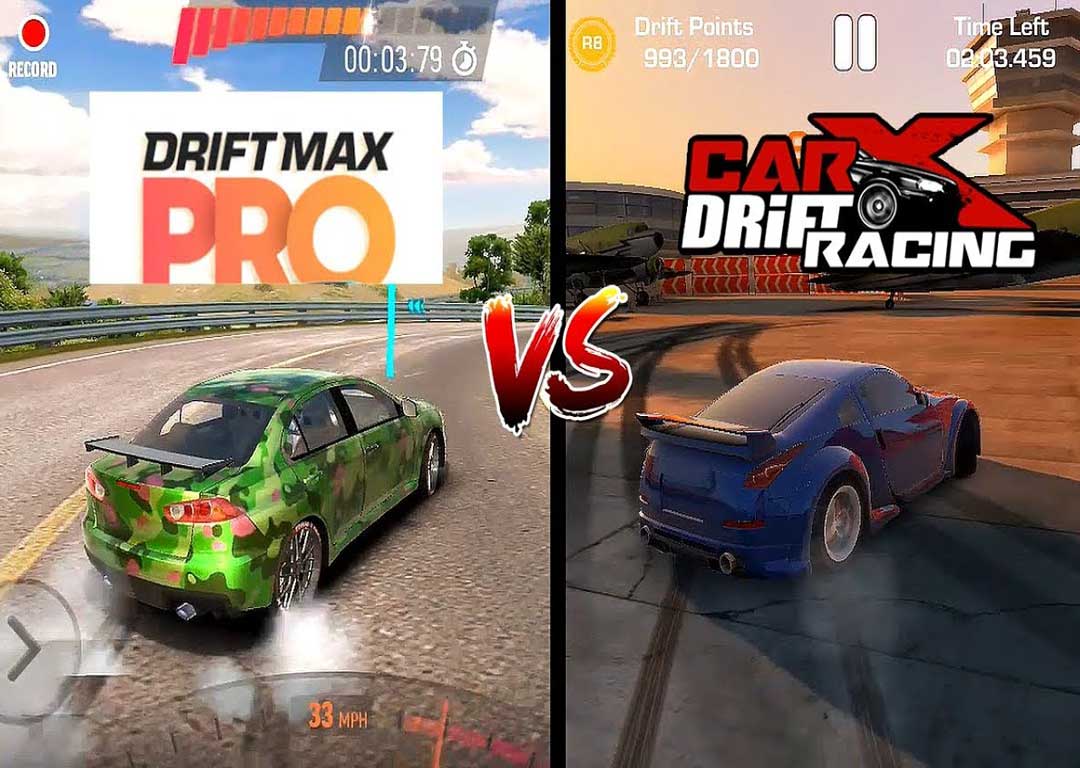 مقایسه بازی Car X Drift Racing Drift Max Pro