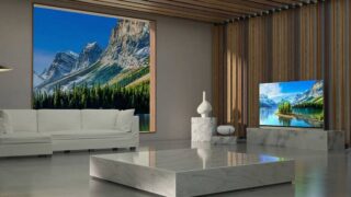 تلویزیون باریک OLED E9 ال جی Wallpaper-Thin TV