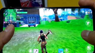 تست بازی فورتنایت Fortnite گوشی گلکسی A70 سامسونگ