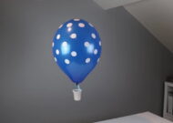 چگونه می توان یک بادکنک پر شده با گاز هلیوم را در هوا معلق نگه داشت !