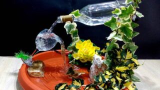 ساخت بطری شیشه ای با ن حوض آب