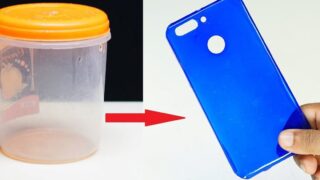 تهیه ساخت کاور محافظ موبایل با ظرف پلاستیکی