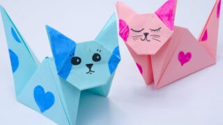 کاردستی گربه کاغذی اوریگامی