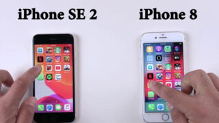 مقایسه تست سرعت گوشی آیفون SE 2 و آیفون 8 اپل