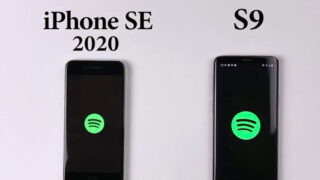 مقایسه تست سرعت گوشی گلکسی S9 سامسونگ و آیفون SE 2 اپل