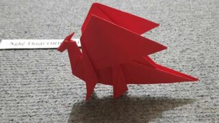 کاردستی اژدها کاغذی اوریگامی