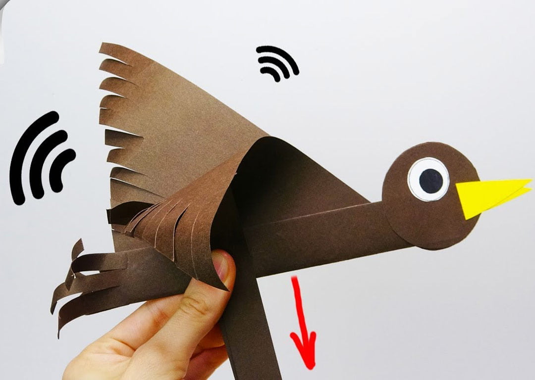 ساخت پرنده کاغذی پرواز