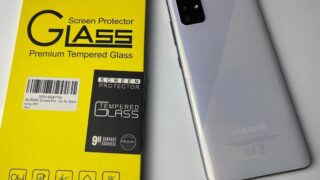 نصب محافظ شیشه ای صفحه نمایش گوشی گلکسی A51 سامسونگ سازگار با کاور