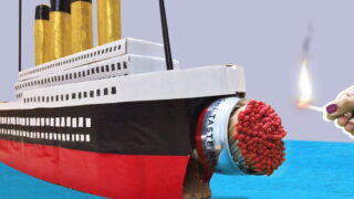 ساخت 100 نخ کبریت واکنش زنجیره ای آتش سوزی با کشتی کوچک