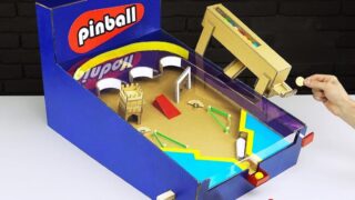 ساخت دستگاه بازی پینبال Pinball مقوا ابزاری