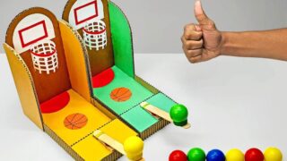 ساخت میز بازی چند نفره بسکتبال مقوا