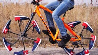 ساخت کفش حماسه دوچرخه سواری با دوچرخه
