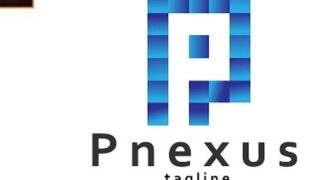 لوگو با حرف P کلمه Pnexus برنامه ایلوستریتور