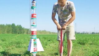 ساخت چتر نجات با بطری نوشابه موشک پرقدرت