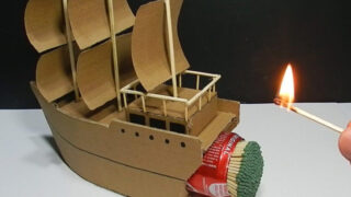 ساخت قایق حرکت با کارتن مقوایی