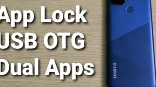 تست برنامه دوگانه قفل برنامه کابل OTG گوشی ریلمی C12