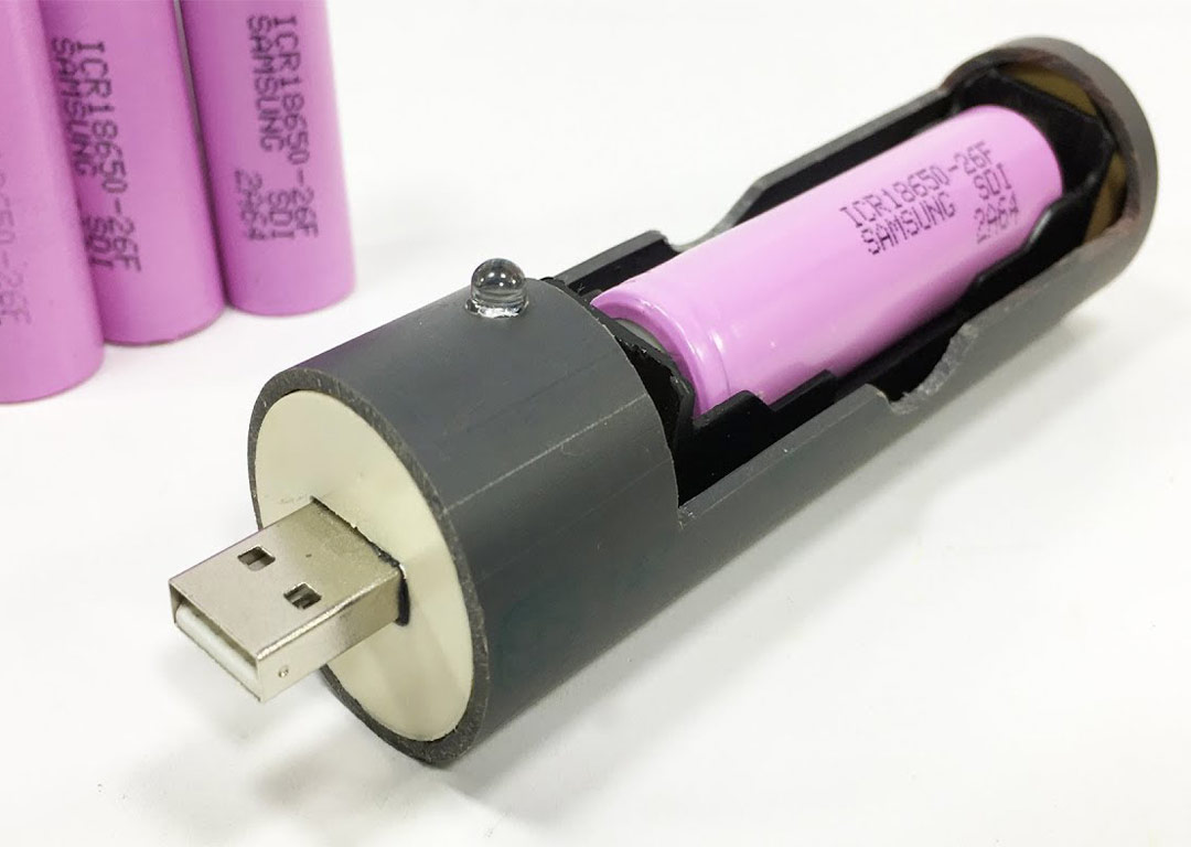 ساخت شارژر USB باتری لیتیوم یونی 18650