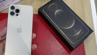 جعبه گشایی آیفون 12 پرو مکس اپل با رنگ طلائی