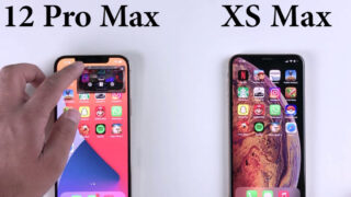 تست سرعت مقایسه اندازه مدیریت رم گوشی آیفون 12 پرو مکس و آیفون XS Max اپل