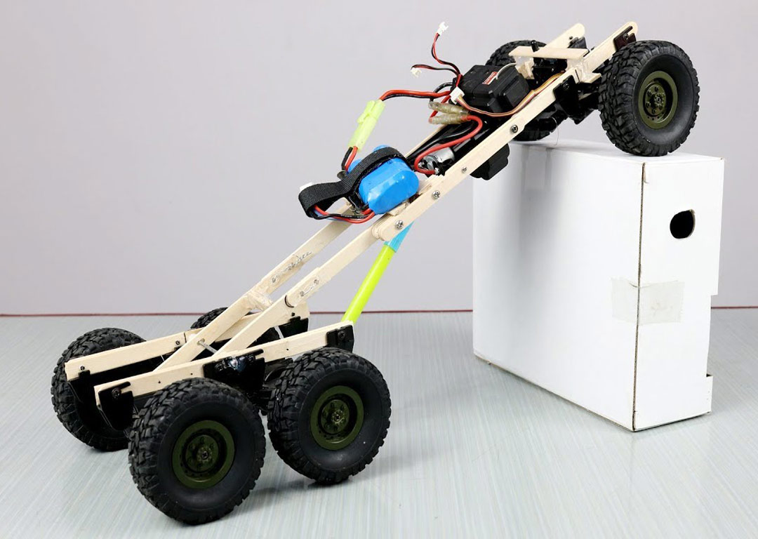 ساخت 6 چرخ با ماشین اسباب بازی تنظیم