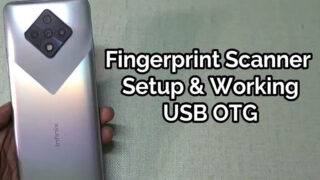 اندازی کار با اسکنر اثر انگشت کابل OTG گوشی اینفینیکس زیرو 8i