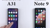 مقایسه و تست سرعت گوشی گلکسی A31 سامسونگ در مقابل ردمی نوت 9 شیائومی