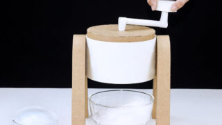 ساخت دستگاه برش دهنده یخ دستی با کارتن مقوایی
