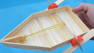 ساخت قایق کوچک متحرک با چوب بستنی