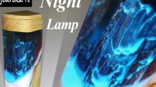 ساخت رزین اپوکسی با چراغ خواب لامپ شب