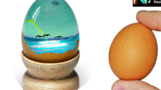 ساخت رزین اپوکسی با تخم مرغ تزئینی