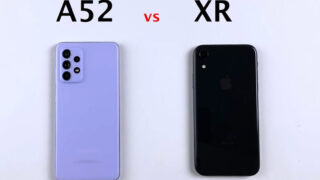 تست سرعت مدیریت رم گوشی گلکسی A52 و آیفون XR