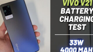 تست شارژ باتری گوشی ویوو V21 0٪ 100٪
