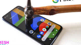 تست خراش صفحه نمایش گوشی پیکسل 4A گوگل