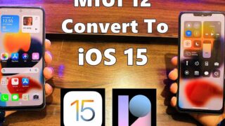 تبدیل رابط کاربری MIUI 12 شیائومی IOS 15 اپل