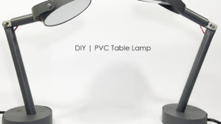 ساخت لامپ رومیزی با لوله پی وی سی در خانه