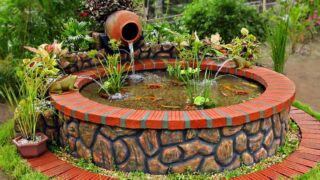 ساخت حوض آبنمای لاکچری باغ